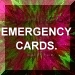 Emergency cards button